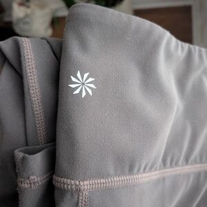 Athleta Taupe High Rise Capri Legging